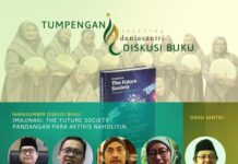 Menyambut Tahun Ketujuh, Jejaring Duniasantri Gelar Diskusi Buku dan Tumpengan