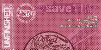 Aksi Seni #UnfinishedStruggle #saveTIM Seri VI 14 Febuari 2026 di Plaza TIM